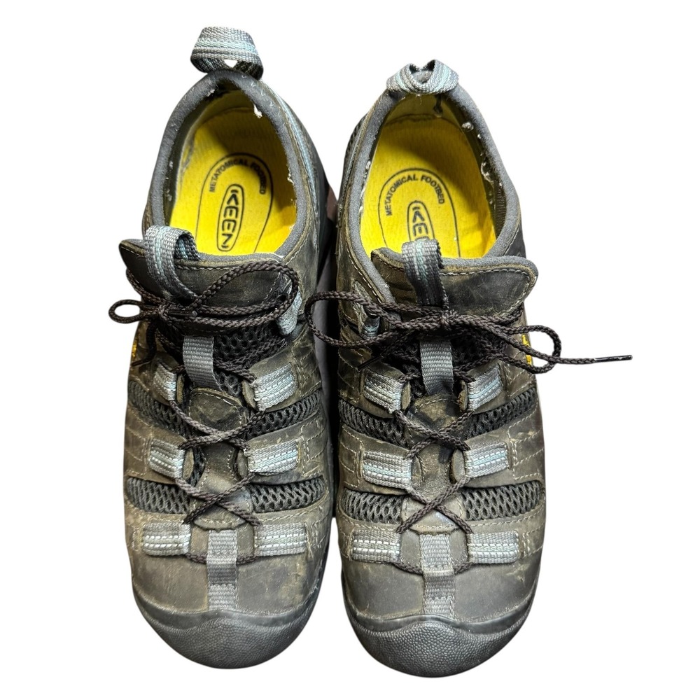 Keen Utility Flint Low Shoes Mens Size 6.5 Steel Toe Gray Black Work ASTM